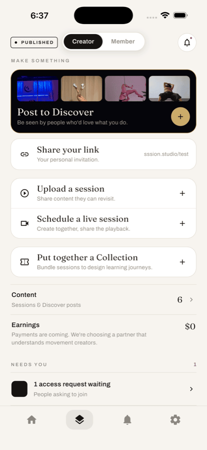 The Manage tab, with "Put together a Collection"